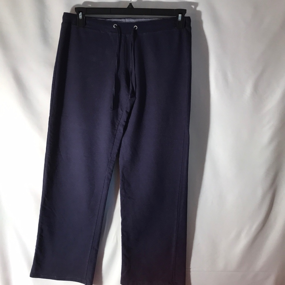 Navy Blue Casual Knit Pants